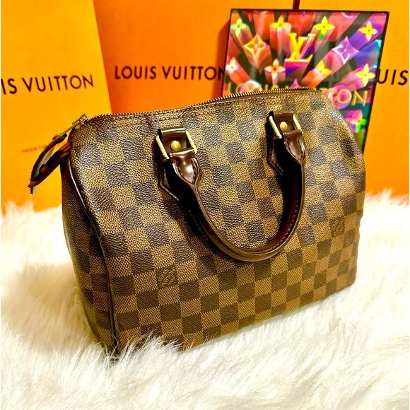 Louis Vuitton Handbags - LOUIS VUITTON
Speedy 25 Damier Ebene Top Handle Bag
